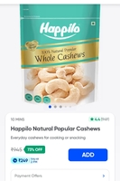 Happilo Natural Popular Cashews 400g