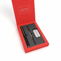 Paperkraft Expressions Gift Set – Rollerball Pen (Gold Trim) + Key Chain + Free Rakhi