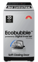 Samsung 7 kg 5 star, Ecobubble, Digital Inverter, Fully Automatic Top Load Grey (WA70BG4441YYTL)