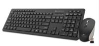 ZEBRONICS Zeb-Companion 500 Keyboard and Mouse Combo Wireless Standard Desktop Keyboard Compatible with Desktop, Laptop, Mac Easy to Use,Plug and Play,Quick, Comfy Durable body  (Black)