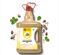 INDICWISDOM Wood Cold Pressed Groundnut Oil 5 liters