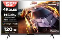 MOTOROLA 140 cm (55 inch) QLED Ultra HD (4K) Smart Google TV 2025 Edition 