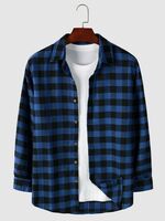  Men Checkered Casual Blue Shirt on Flipkart