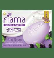 Instamart : Fiama Moisturizing Soap Bar, 125 gm, Japanese Hokkaido Milk & Acai berry, Non-Sticky Moisturization