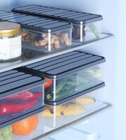 SATVIKAYA Air Tight Plastic Storage Containers Set for Kitchen | Pantry Organizers Kitchen Accessories Items,Fridge Storage Boxes | Leak-Proof, Durable, and Space-Saving (4, 2500ml) (1200 ML, 6)