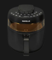 HAVELLS Prolife Crystal 5L 1500 Watt Digital Air Fryer with 8 Preset Options (Black)