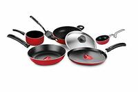 Pigeon by Stoverkraft Non-Stick Cookware Set of 7 Pc w/o Induction Base Includes Nonstick Tawa 23cm