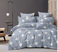 Ishamart Cotton Feel Double Bedsheet with 2 Pillow Covers, 130 TC. 