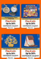 Amazon funzone Small business/launchpad/saheli/karigar rapid challenge - unlock 20% cashback reward