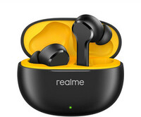 realme Buds T110 (RMA2306) with AI ENC for calls, 38 hours of Playback and Deep Bass Bluetooth  (Punk Black, True Wireless)