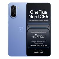 OnePlus Nord CE5 | Massive 7100mAh Battery | MediaTek Dimensity 8350 Apex | Powered by OnePlus AI | 8GB + 256GB | Nexus Blue