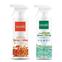 Vooki Eco-Friendly Kitchen Cleaning Spray & Lime Scale Remover Combo