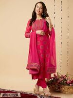 Women Kurta, Pyjama & Dupatta Set on Flipkart