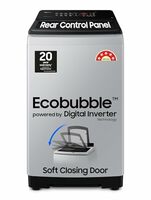 Samsung 8 kg, 5 star, Eco Bubble Tech, Digital Inverter Motor Top Load Washing Machine (WA80BG4441BGTL, Light Gray)