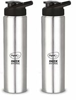 (Apply coupon)Pigeon Stainless Steel Inox Hydra 750 Drinking Water Bottle 700 ml - Silver (Pack of 2)