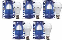 Halonix Rechargeable Emergency Inverter Led Bulb B22D 9-Watt - White Pack Of 5
