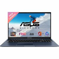 (5K off SBI CC)ASUS Vivobook 15, Smartchoice, AMD Ryzen 7 5825U, 16GB RAM, 512GB SSD, FHD 15.6", Windows 11, Office Home 2024, Quiet Blue, 1.7Kg, M1502YA-BQ703WS, AMD Radeon iGPU, M365 Basic (1Year)*, 42Whr Laptop