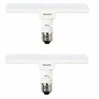 [Pack of 2] Philips Stellar Bright 10W LED T-Bulb, Base: E27 (Warm White)