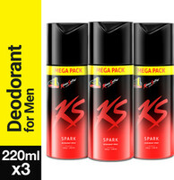 Kamasutra Spark Super Save Pack Body Spray  -  For Men  (660 ml, Pack of 3)
