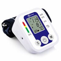Accutrust Digital Blood Pressure Monitor for Upper Arm – Automatic One-Touch BP Machine with Large Display, Memory Function