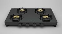 Havells Contour Toughened Glass-Top 4 Brass Burner LPG Gas Stove