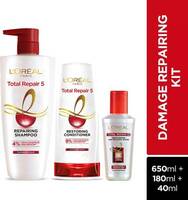 L'Oréal Paris Total Repair 5 Shampoo 650ml + Conditioner 180ml + Serum 40ml (3 Items in the set)