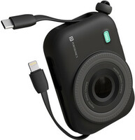 Portronics 10000 mAh 22.5 W Wired & Wireless Compact Pocket Size Power Bank (Black, Lithium Polymer, Fast Charging for Mobile)