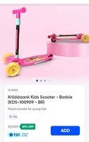 Kriiddaank Kids Scooter - Barbie (KDS-100909 - BR)