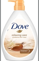Dove Relaxing Shea Butter Body Wash with Vanilla for Soft Skin, Soothing Scent, 1L