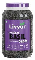 (Apply coupon)Livyor Raw Basil Seeds for eating | Sabja Seeds | Tukmaria (1kg)