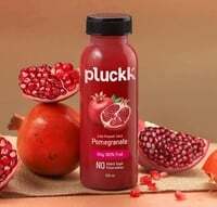 Pluckk cold pressed 100% pomegranate juice fruit juice and others  |no added sugar and preservatives [location specific]