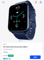 Fire-Boltt Vetra Smartwatch on Swiggy Instamart:
Available in Gurgaon check yours