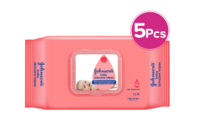 Johnson & Johnson Baby Skincare Wipes 72 Pieces Pack - [ 72 pieces x 5 ]