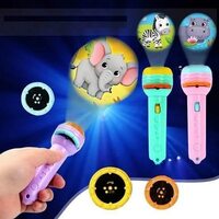 Graphene Mini Projector Torch Toy with 3 Slides, 24 Patterns - Safe, ABS Material, Easy, Creative Learning & Bedtime Stories, Transform to Night Light for Ultimate Comfort