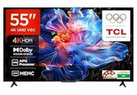 [LOWEST THAN PREVIOUS ALL] TCL 139 cm (55 inches) Metallic Bezel Less Series 4K Ultra HD Smart LED Google TV 55V6C (Black)