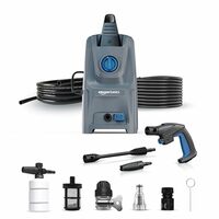 Amazon Basics Pressure Washer 1800W, 105 Bar, 6.5 L/min Flow, 10m Hose, 5m Power Cord, Copper Winding Motor, Auto Stop, | Includes 8 Accessories | Ideal for Car, Bike, Home and Outdoor Cleaning