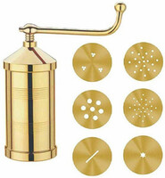 Maruti Brass Sev Sancha Set of 6 Pattern Discs Kitchen Press
