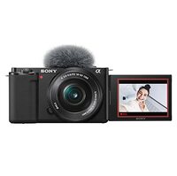 Sony Alpha ZV-E10L 24.2 Mega Pixel Interchangeable-Lens Mirrorless vlog Camera with 16-50 mm Lens, Made for Creators | APS-C Sensor | Advanced Autofocus | Clear Audio & 4K Movie Recording - Black
