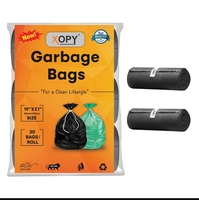 Xopy eco-friendly garbage bags pack of 2 rolls (60bags)-pop upi 