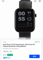 Grab! boAt Storm Call 3 Smartwatch, 1.83 Inches HD Display, Bluetooth Calling (Black) on Swiggy Instamart
Available in Gurgaon check yours