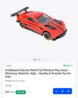 Kriiddaankk Diecast Metal Car (Max Buy 6) - Swiggy Instamart:
Available Gurgaon check yours 