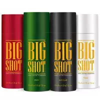 PACK of 4 Oscar Big Shot Jazz Club, Eros, Red & Privee Unisex Body Deodorant Combo Pack of 4, 150ml each