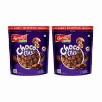 Kwality Choco Fills 250g (Pack of 2) | Chocolate Flavor, No Maida | Crunchy Bites Filled with Rich Chocolate | Healthy Food & Breakfast Cereal for Kids | High in Protein & Fiber
