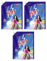 Rin Detergent Liquid Refill 2L Pouch, Designed for Dirt removal in Washing Machine for all kinds of clothes - Super Save Pack (Pack of 3)