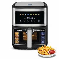 Kent Digital Air Fryer 6.5L,1600W, Bake,Grill & Roast,Up To 80% Less Oil Usage