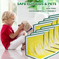 Book Sticky Insect Trap (Yellow, 6.5 x 8 Inch, Large Size) - Pack of 1 Design May Different