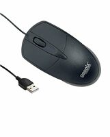 GEONIX Wired USB Mouse for Windows PC Desktop, Laptop, Notebook, Mac, computerand Chromebook, for Righty or Lefty Use, Black Colour, 1 Year Warranty.