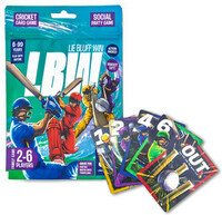 Memesys Games LBW (Lie-Bluff-Win) Cricket Themed Card Game (2-6 Player) for Parties/Match Days (Multicolor)