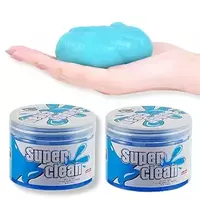 Arto Multipurpose Re-Usable Slime Gel Putty for Dirt, dust Cleaning for Home Windows, Gaps, car Interior, pc,Laptop,Keyboards,Mobile Phones, Earphones and Gadgets (Multicolor) (Pack of 2)