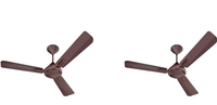 Havells 1200mm Ambrose ES Ceiling Fan | Premium Finish, Deco. Fan, Elegant Looks, High Air Delivery, Energy Saving, 100% Pure Copper Motor | 2 Year Warranty by Brand | (Pack of 2, Cola Espresso Brown)
